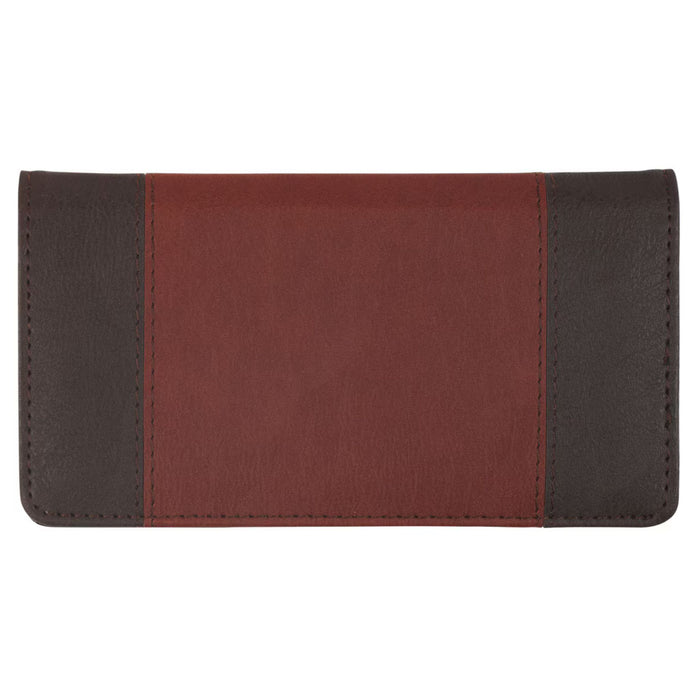 Checkbook Cover "Have Made You" Walnut Brown