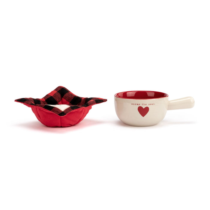 Warms the Soul Soup Crock & Bowl Cozy