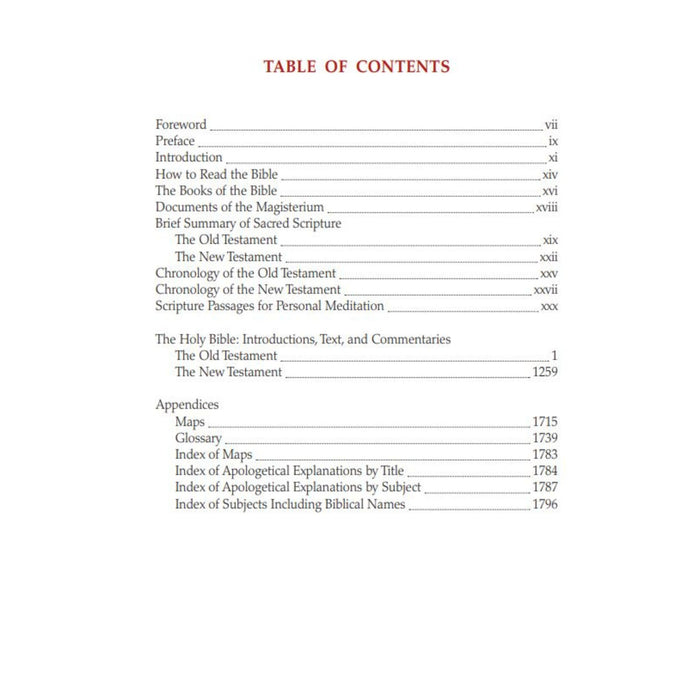 The Didache Bible with Commentaries Based on the Catechism of the Catholic Church
