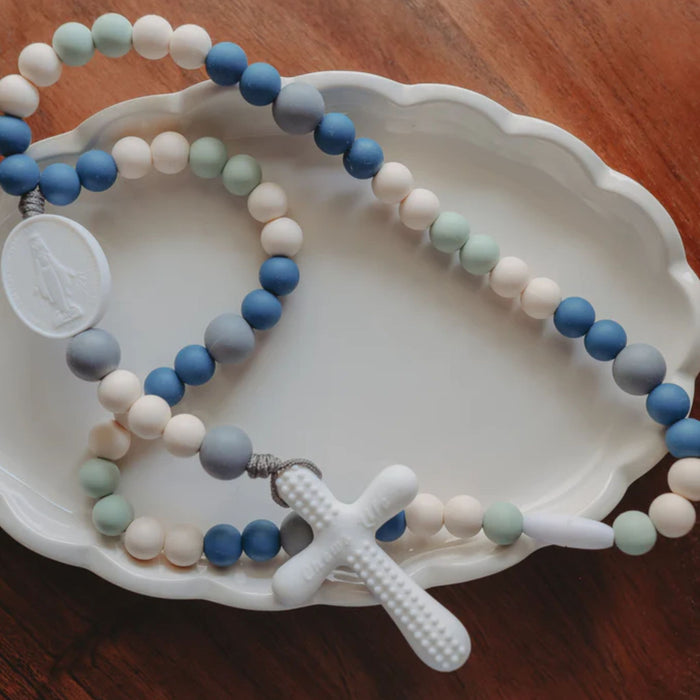 Baby Rosary Assis Blue Silicone
