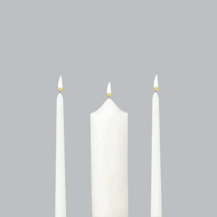 Wedding 3 Piece Set Unity Candles ONLY 10" High