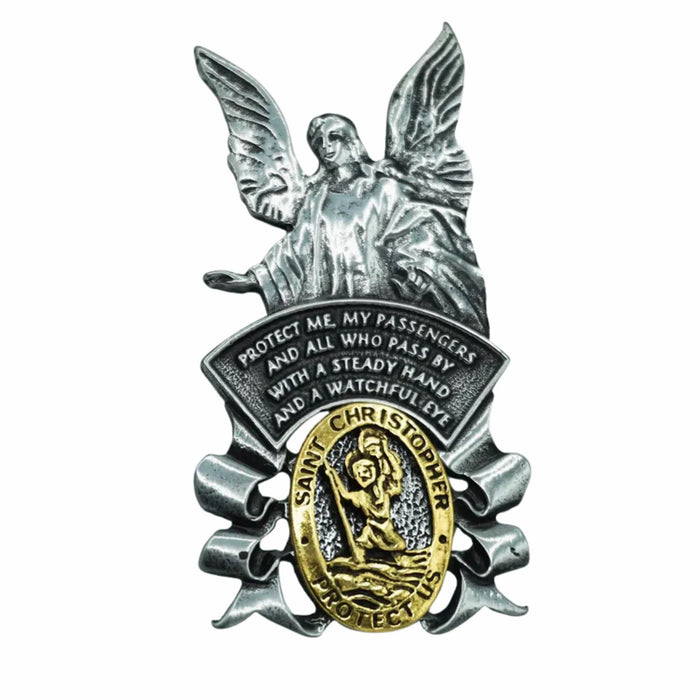 Visor Clip St Christopher Traveler Prayer