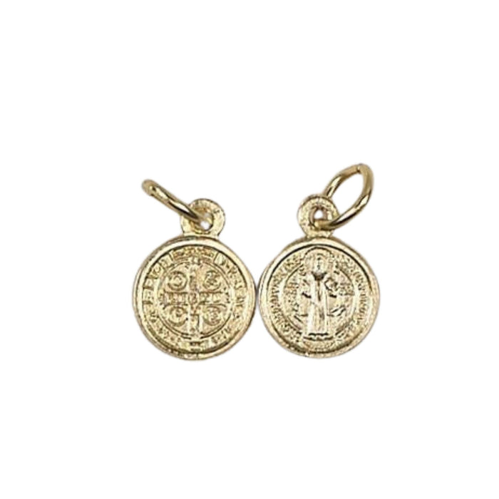 Saint Benedict Gold Tone Bracelet Medal