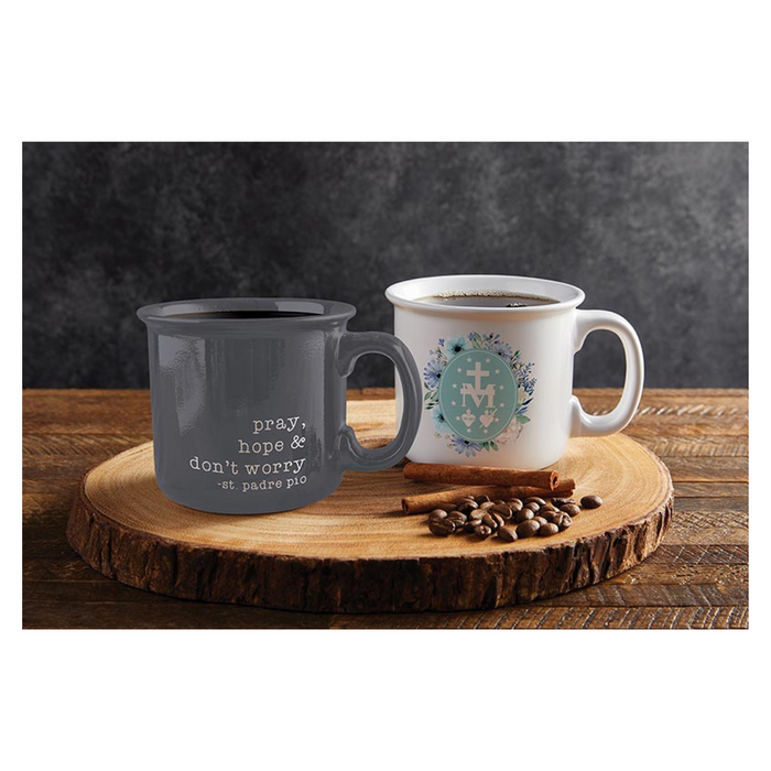 St Padre Pio Pray Hope and Don't Worry Mug