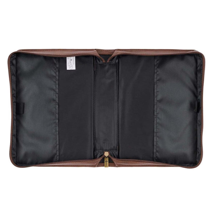 Bible Cover (M) " On Wings Like Eagles" Brown