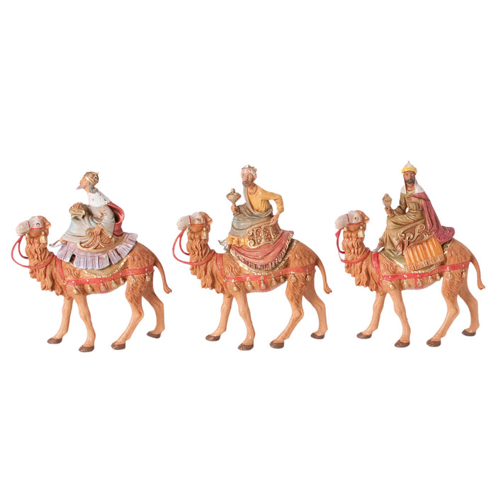 Fontanini Three Kings on Camels Set - 5" Scale