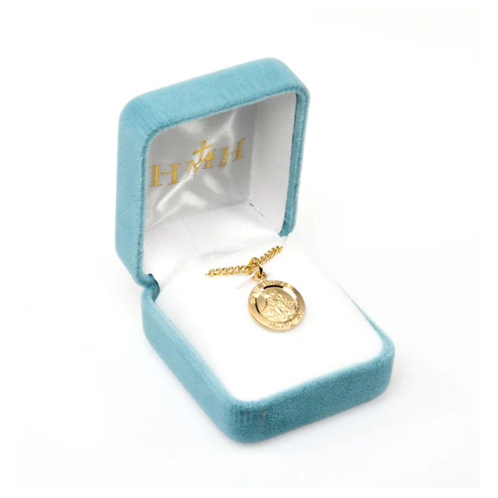 St Michael 16kt Gold Over Sterling on 18" Chain