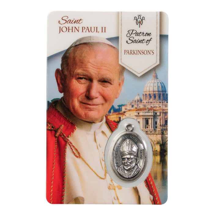 St John Paul II Patron of Parkinson's Healing Saint Card