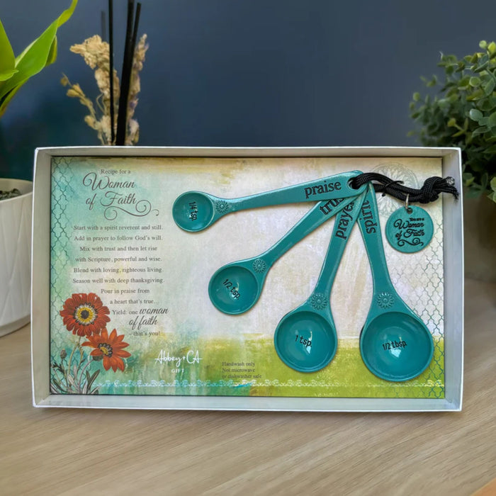 Woman of Faith Measuring Spoons 4 Piece Set