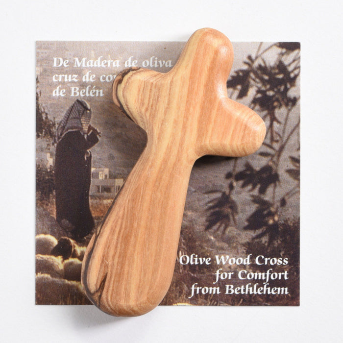 Comfort Cross Small 2.75" Olive Wood