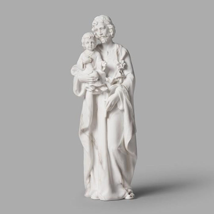 St Joseph Marble Look 8.2" Statue