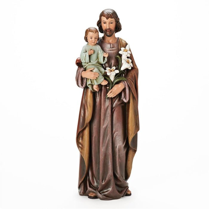 St Joseph and Child Statue 18" High