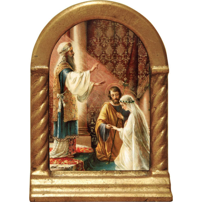 Wedding of Joseph & Mary Desk Shrine