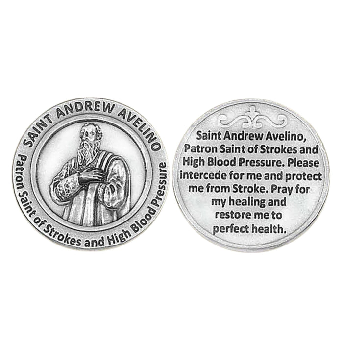 St Andrew Patron of Blood Pressure Pocket Token