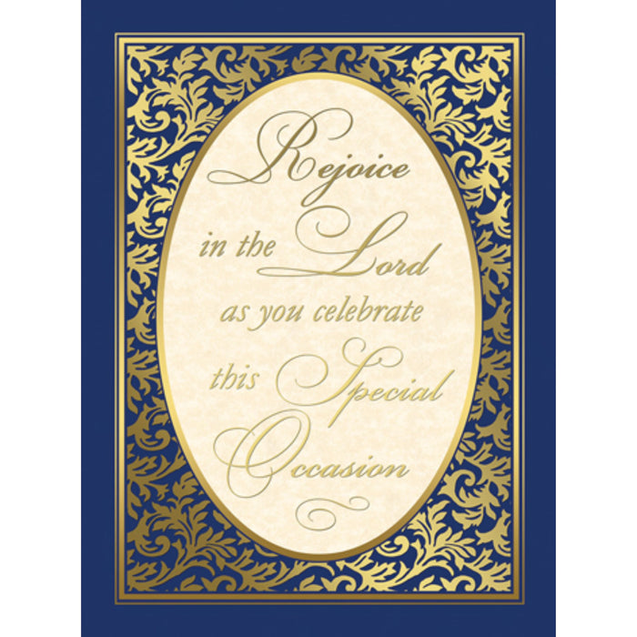 Special Occasion Greeting Card Rejoice in the Lord