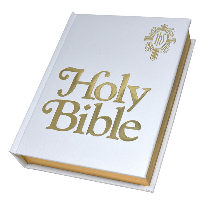 New Catholic Bible Family Edition in White
