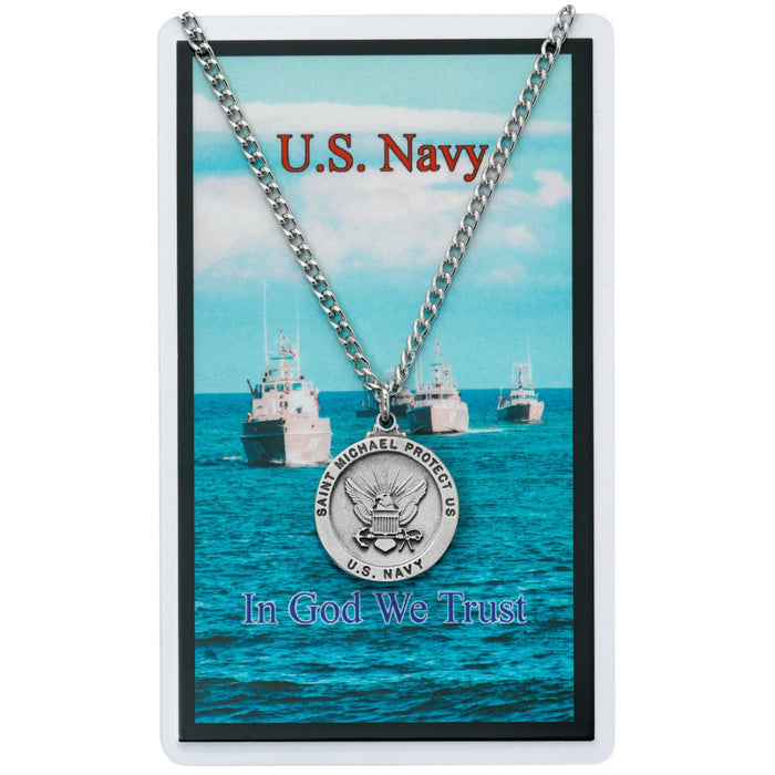 U.S. Navy Pewter Medal and Card Set