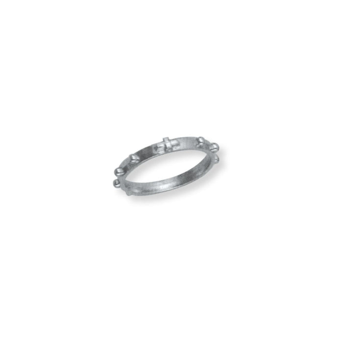 Rosary Ring Medium Silver Oxidized
