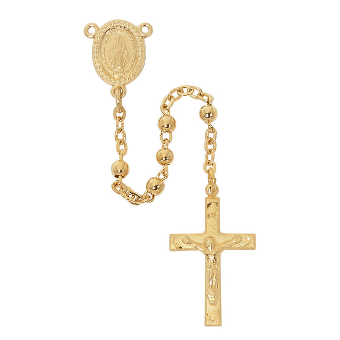 Rosary 3mm Gold Over Sterling Beads