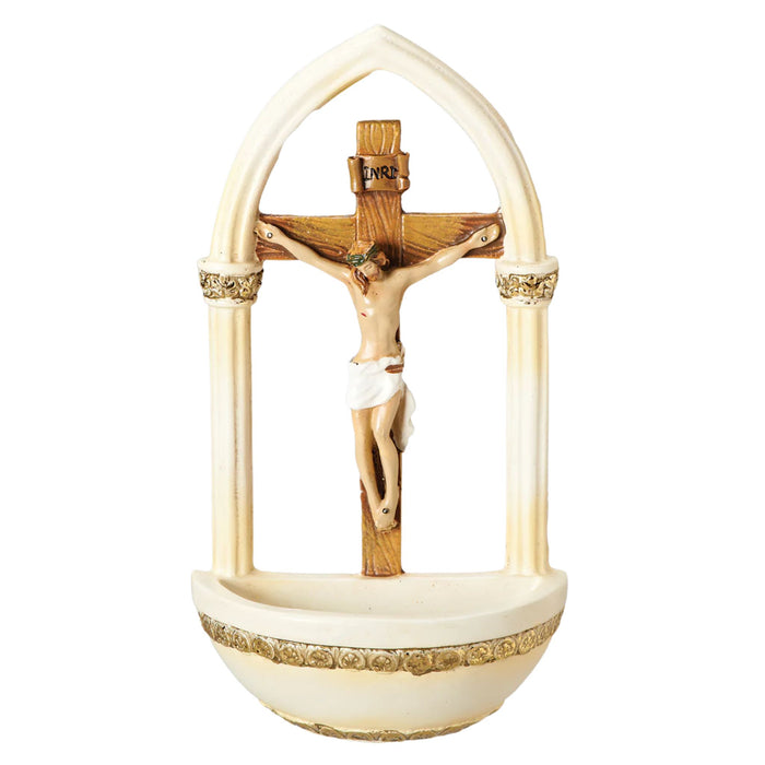 Crucifix Holy Water Font