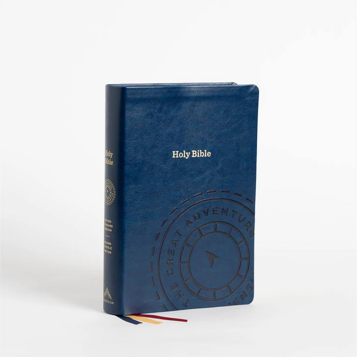 GREAT ADVENTURE CATHOLIC BIBLE - NAVY BLUE IMITATION LEATHER