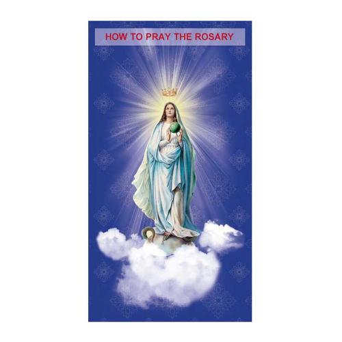 TRIFOLD PRAY THE ROSARY CARD