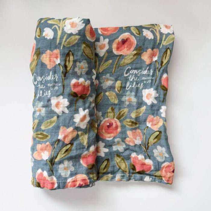 Swaddle Blanket Consider the Lilies
