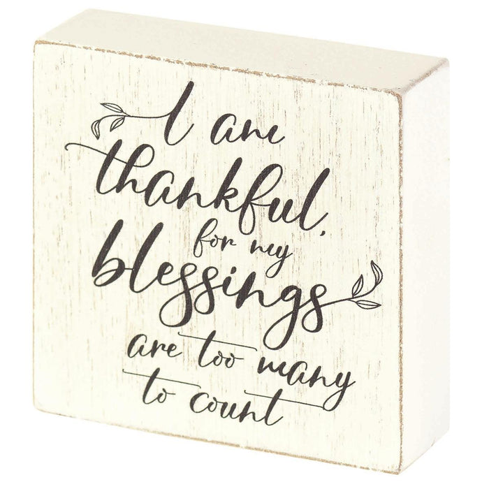 Tabletop Plaque I m Thankful