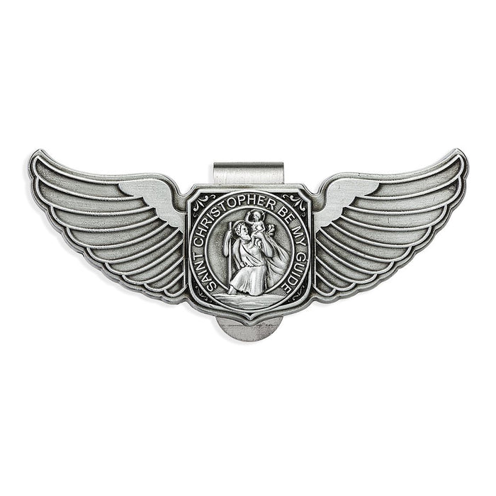 Visor Clip St Christopher Wings