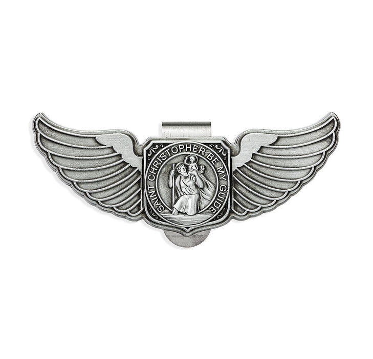 Visor Clip St Christopher Wings