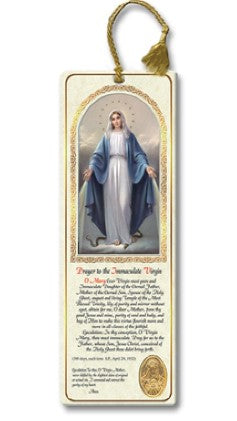 BOOKMARK OUR LADY OF GRACE # 2 ENGLISH