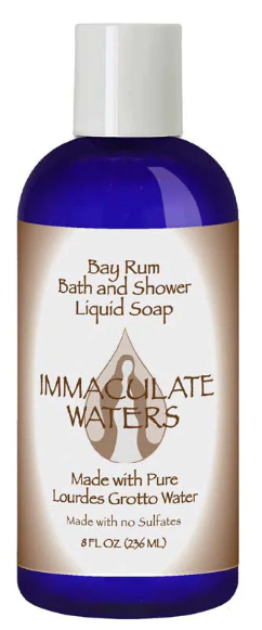 LIQUID SOAP - BAY RUM - BATH & SHOWER - LOURDES WATER