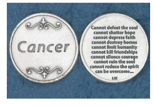 CANCER PRAYER POCKET TOKEN