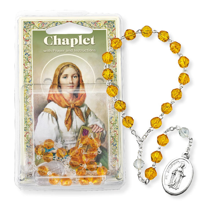 St Dymphna Chaplet with Holy Card