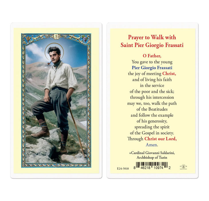 St Pier Giorgio Frassati Holy Card
