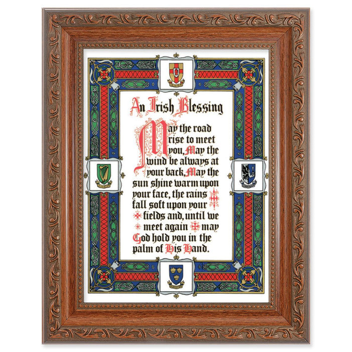 Irish Blessing in 8.25" x 10.25" Ornate Wood Frame