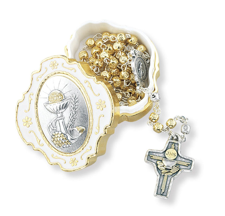 First Communion White Epoxied Keepsake Box- Box Only