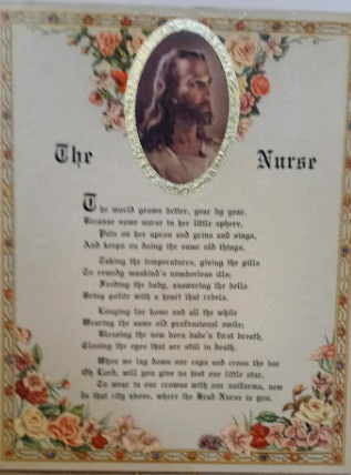 Vintage Frameable print on  Artboard "Head of Christ The Nurse"  8"x10"