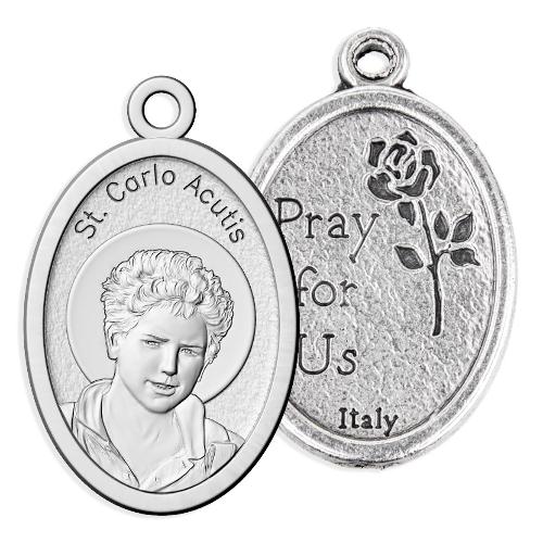 St Carlo Acutis 1" Oval Medal