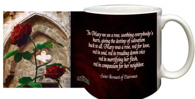 Coffee Mug In Mary We See A Rose