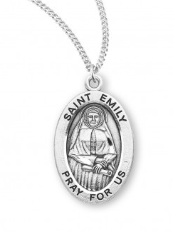 ST EMILY  - SS OVAL 7/8"  - 18" CHAIN