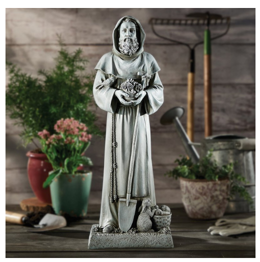 Garden Statue St Fiacre 24"