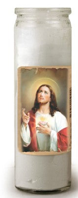 SACRED HEART OF JESUS 3-DAY CANDLE 8.25"