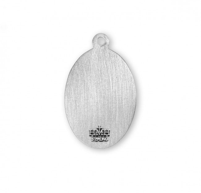 ST CHRISTOPHER  - SS OVAL  - 20" CHAIN