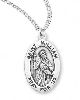 ST WILLIAM  - SS OVAL  - 20" CHAIN