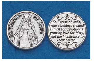 ST TERESA AVILA POCKET TOKEN