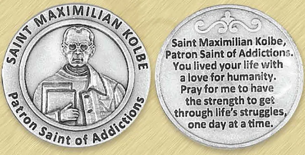 HEALING SAINT TOKEN - ST MAXIMILLIAN KOLBE