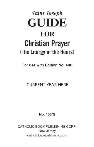 GUIDE FOR 1 VOL CHRISTIAN PRAYER 2025