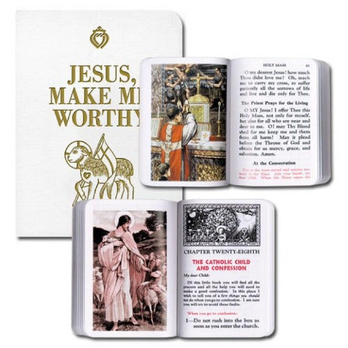 JESUS, MAKE ME WORTHY - WHITE MISSAL (AGES 6-10)