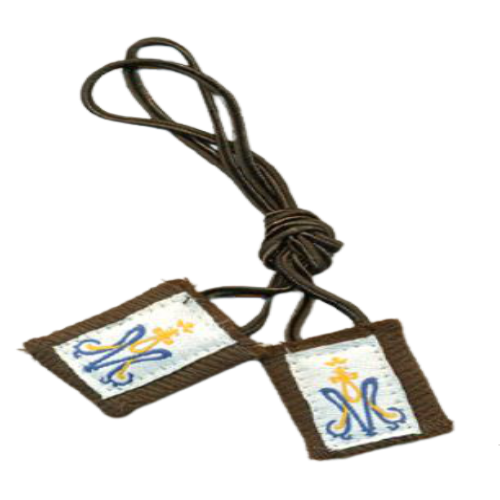 SCAPULAR - CHILD - 23" BROWN CORD